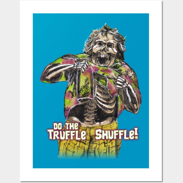 Chunk Skull Truffle Shuffle Wall Art by ArtGuyDesigns